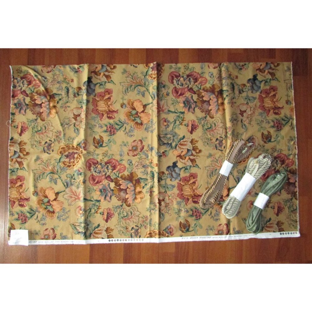 RED Sateen Collection Chintz - Caramel Floral - 54"x 43"